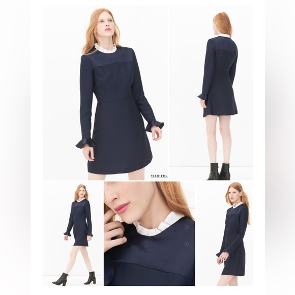 Sandro Frill Collar Dress - Picture 1 of 8